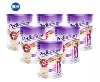 【澳洲直邮包邮】Abbott 雅培 小安素PediaSure营养粉 香草味 850克x6罐/箱 （1-10岁适用）【爆罐不理赔介意慎拍】